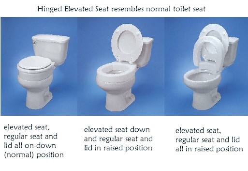 Hinged Elevated Toilet Seat MA72571